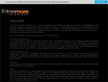 Tablet Screenshot of edgemorecapital.com